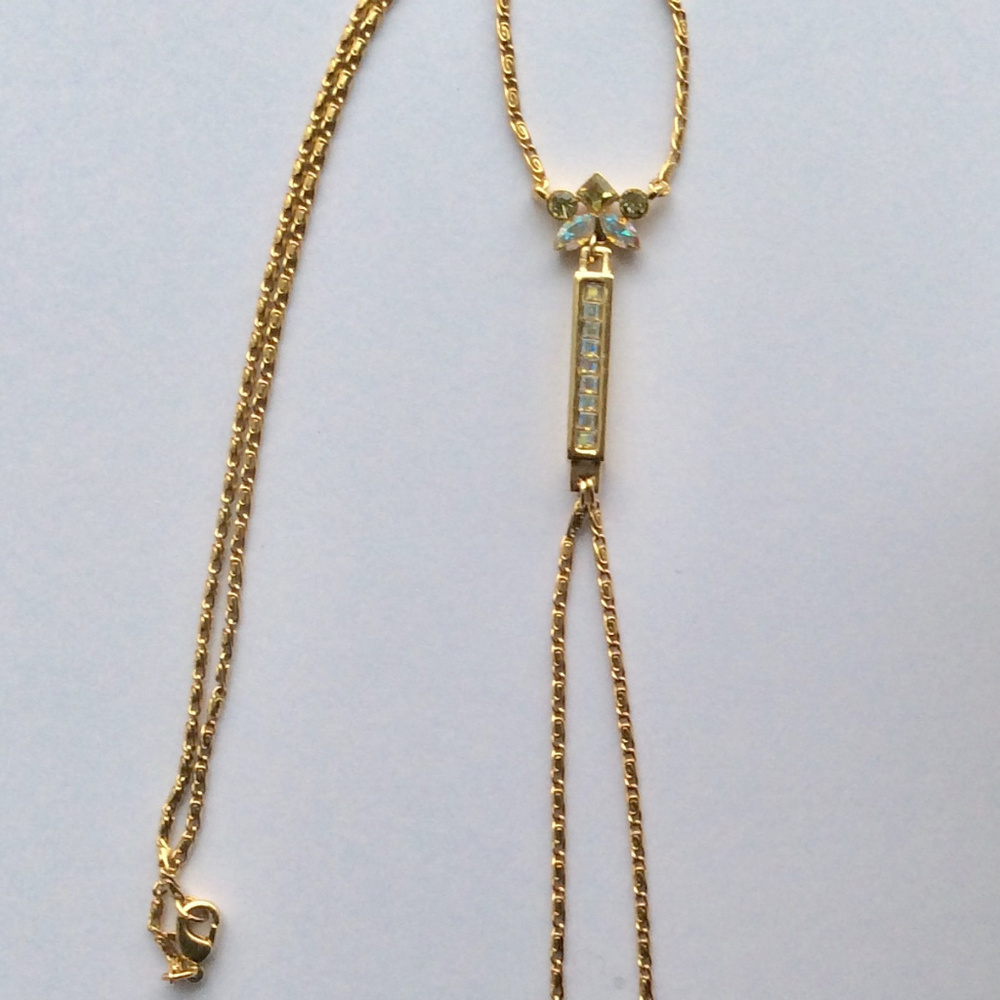 Delicate Y Gold Necklace